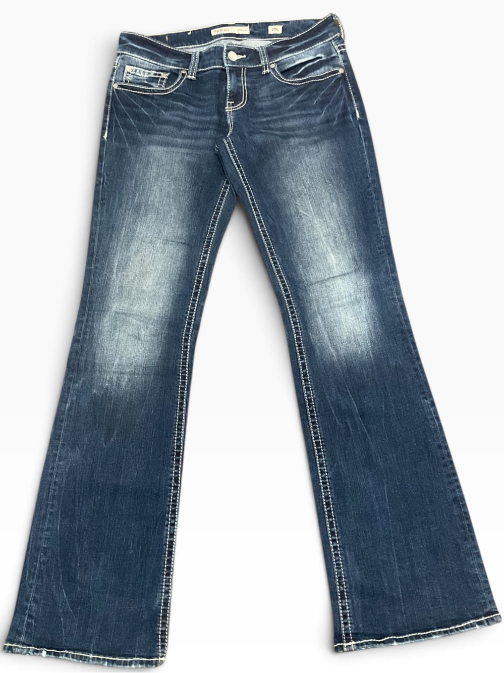 BKE Buckle Denim Women’s Stella Distresssed Flare Bootcut Sz 28 X 33.5 EUC